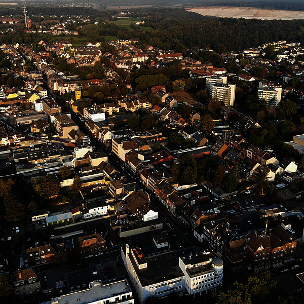 Luftbild einer Stadt