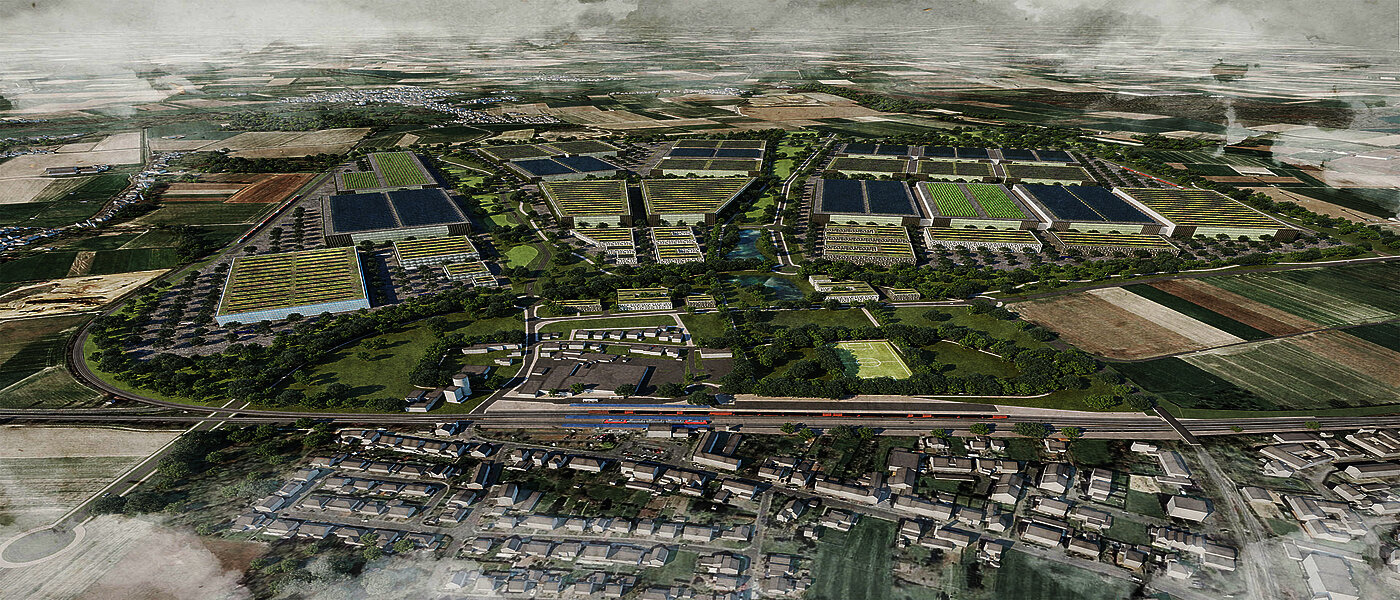 Visualisierung Gelände Future Site InWest