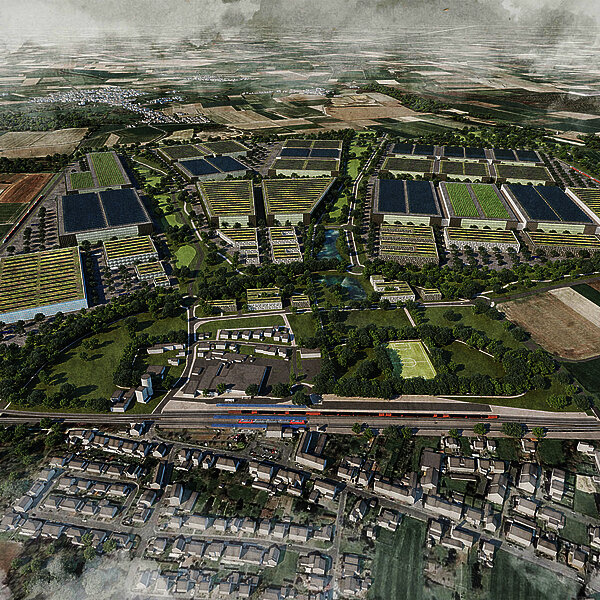 Visualisierung Gelände Future Site InWest